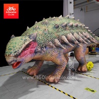 Gonflables de mascotte animale géante faits sur commande pour le dinosaure Cartoon-inspiré de publicité gonflable