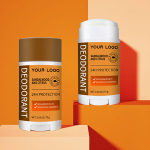 Anti-transpirant <span class=keywords><strong>bio</strong></span> végétalien sans aluminium, formule propre et sans parfum, senteur fraîche bois de santal et agrumes, unisexe, crème 24 heures - Product Image 1