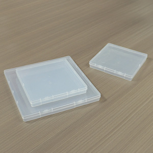 Transparent Plastic Square <b>Storage</b> <b>Box</b> 18mm PP Covered Office Organizer for Card <b>Document</b> Electronic Component Desktop Use - Product Image 4