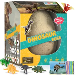 Great Gifts Educational Science Toys Dinosaur Eggs Jumbo Dino Egg Dig Kit With 12 Different Dinosaur Toys