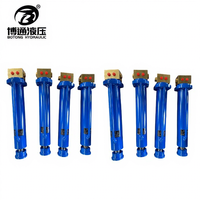 Vérins hydrauliques à piston pour stabilisateurs de véhicules industriels avec moteur, support de machinerie en acier robuste