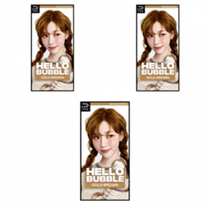 Mise En Scene Hello Bubble Hair Dye Gold Brown 3 Count Semi-Permanent Discount Offer - Product Image 1