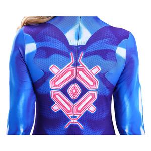Traje de Halloween de Manga Larga con Estampado Digital de Juego de Terror, Disfraz de Anime Zentai Metroid Samus, Mono Azul - Product Image 5