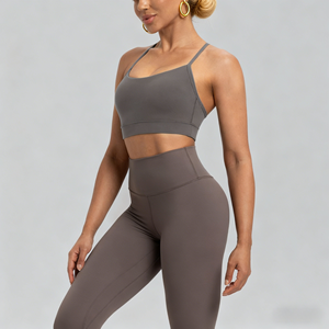 Sujetadores Deportivos Elásticos de Alto Impacto para <span class=keywords><strong>Mujer</strong></span>, Tops Cortos para Yoga en Colores Vibrantes - Product Image 6