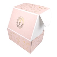 Boîte cadeau de luxe en papier doré avec Logo, 6 trous, pour Cupcakes, muffins, Dessert, avec diviseurs d'insertion