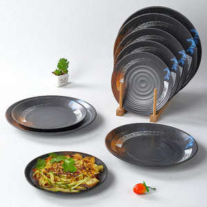 Plato Redondo Plano Estilo Japonés, Vajilla Multiusos para Bodas, Fiestas, Barbacoas, Restaurantes, Bufés - Product Image 1