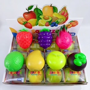Jouet anti-stress en forme de fruit, jouet de simulation pour la relaxation, jouet à presser en forme de fruit, jouet fantaisie - Product Image 5