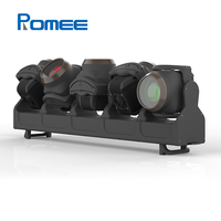 Barre de lumière LED mobile IP65 Tornado RGB + Jaune Citron 5*120W avec effet halo pour concerts en plein air, événements, spectacles, scènes