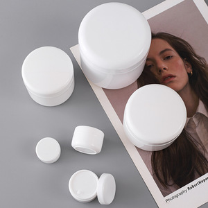 Tarro de plástico redondo con tapa a presión para crema, 10g 30g 50g 100g 200g 250g 300g 500g, envase cosmético para viaje y reenvasado - Product Image 1