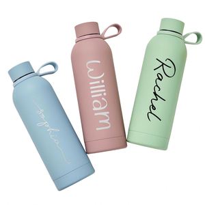 <b>Personalized</b> Insulated <b>Water</b> <b>Bottle</b> with Name, Custom Stainless Steel Flask - Birthday Wedding Bridesmaid Gift for Women Men - Product Image 1