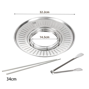 Plateau de filtre à huile de friture Filtre à goutte à huile Aliments frits Barbecue Acier inoxydable 304 Support à huile résistant à <span class=keywords><strong>la</strong></span> chaleur et aux éclaboussures - Product Image 2
