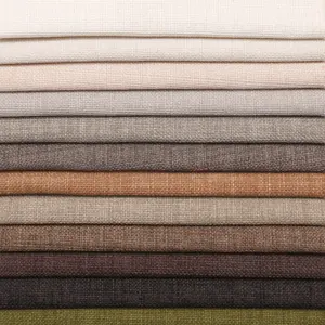 Upholstery Polyester Sofa Fabric linen like faux linen fabric for sofa and furniture hometextile