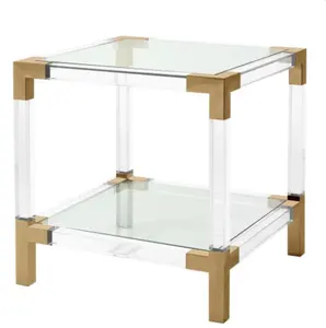 홈 거실 끝 커피용 탁자를 위한 현대 금 금속 구석 테이블 가구