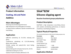 Silok 82W Silikon-Gleitmittel mit Reaktiven Funktionsgruppen, Polysiloxan-Ablöser und Anti-Blockiermittel für Epoxid-UV-Farbe - Product Image 4