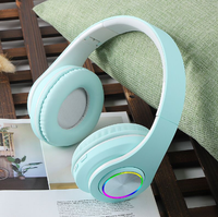 Casque sans fil B39 supra-auriculaire avec microphone ANC pour son Hi-Fi 5.0 - Design Macaron pour les voyages et les jeux