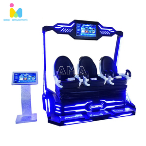 Simulateur de course VR, cinéma de réalité virtuelle 9D, 3 sièges, simulateur de mouvement VR multijoueur, machine de jeu pour parc d'attractions - Product Image 1