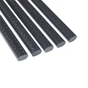 JULI Factory Manufacture 3K Carbon Fiber Rod/ Carbon Fiberglass Rod