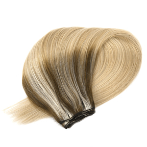 Extensiones de cabello humano K.SWIGS Straight T8-24 P60, 100% virgen Remy, cutícula alineada, sin costuras, suaves, para uso diario o fiestas, con trama cosida a mano. - Product Image 3
