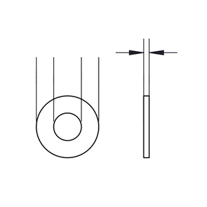 <span class=keywords><strong>Rondelle</strong></span> plate <span class=keywords><strong>en</strong></span> <span class=keywords><strong>acier</strong></span> inoxydable galvanisé à chaud Dacromet Geomet HDG, tailles 4.8 8.8 10.9 12.9 DIN125 DIN9021 - Product Image 4