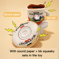 Jouets à mâcher pour chien en peluche modernes, mignons et couineurs, en forme de tasse de thé au lait et de sous-verre, pour l'exercice, le jeu de recherche de nourriture et le divertissement sonore quotidien