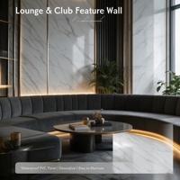 Panneau mural en marbre UV pour salle de bain et cuisine, imperméable, résistant aux taches, revêtement mural intérieur