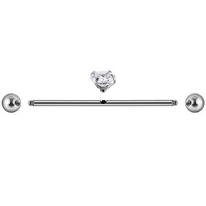 <span class=keywords><strong>Piercing</strong></span> d'<span class=keywords><strong>oreille</strong></span> en acier inoxydable, <span class=keywords><strong>piercing</strong></span> magnétique industriel, <span class=keywords><strong>piercing</strong></span> industriel à filetage externe, boucles d'oreilles étoile en zircon, bijoux pour hommes et femmes - Product Image 6