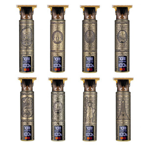 Cortadora de pelo eléctrica recargable por USB, cuerpo metálico con peines guía para uso doméstico, para recortar el cabello de adultos y bebés - Product Image 2