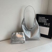Sac à main tissé pour femmes de luxe léger de haute qualité Style européen américain grande capacité sac fourre-tout décontracté fermeture à glissière étanche