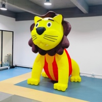 León Inflable Gigante para Publicidad, Modelo de León Inflable de Dibujos Animados, León Inflable