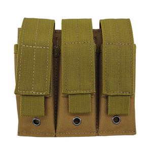 Tacctical Triple Magazine Pouch Nylon Molle <span class=keywords><strong>9mm</strong></span> Mag Bag Paintball Gun Holster Holder y Ammo Pouch para caza al aire libre - Product Image 1