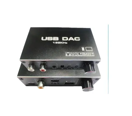 Convertidor de Audio DAC USB a Digital Coaxial óptico, 3,5mm, salida estéreo de auriculares, adaptador de tarjeta de sonido USB para PC, nuevo