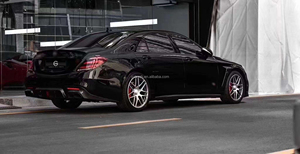 Kit <span class=keywords><strong>222</strong></span> per Mercedes-Benz Classe S W222 S63 S65 AMG Facelift Bra Bus Bodykit Diffusore Posteriore Spoiler Auto - Product Image 5