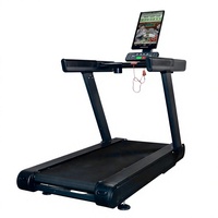 Tapis roulant commercial avec écran rotatif, machine de course, équipement de fitness cardio pour salle de sport