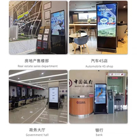 Mesin penanda LED Digital, 32 inci Android 12 dalam ruangan layar iklan LED vertikal & Horizontal tampilan ritel pemasok OEM