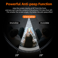 Protection d'écran en verre trempé ultra-fin anti-espionnage de qualité AAA, dureté 9H, couverture intégrale, étanche, pour RedMagic8 Pro