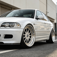 Jantes Bku 3 pièces forgées 5x120 à triple déport, 15, 16, 17, 18 pouces, finition argentée, en alliage pour BMW M5 E30 M3 E34 E36 E46 E39 E32