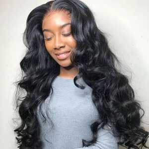 Perruque frontale sans colle 13x4 en cheveux humains Remy 100% longs, blond miel, ondulés, pour femme - Product Image 2