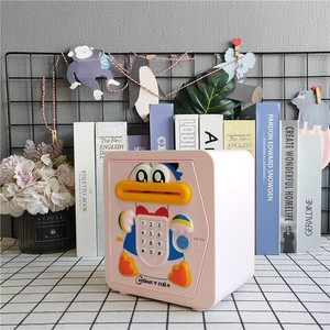 Hucha con pantalla táctil para niños, de plástico, con contraseña y huella dactilar, juguete de ahorro para niños - Product Image 2