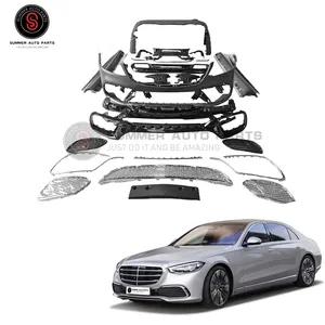 HIGH QUALITY EXTERIOR ACCESSORIES FULL BODY KIT 2018 LUXURY STYLE CAR ACCESSORIES W222 S65 BODY KIT 2018 STYLE for S CLASS W222