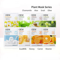 Soin de la peau, extraits 100% naturels, masque en feuille d'escargot biologique, anti-acné, éclaircissant, masque facial cosmétique