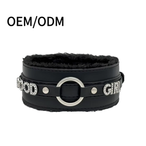 <span class=keywords><strong>Collar</strong></span> de Cuero para Perro, Ajustable, de Cuero PU, con Letras, Estilo Gótico, <span class=keywords><strong>Collar</strong></span> Duradero para Cachorros y Perros Pequeños y Medianos - Product Image 1