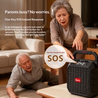 VIEFONG V96W Radar Pengaman dengan Speaker 10W Volume Tinggi, Radio Darurat SOS, Sensor Getaran Radar KEAMANAN