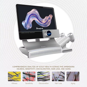 Portátil Ai cuero cabelludo UV piel análisis de <span class=keywords><strong>cabello</strong></span> espejo de belleza inteligente Trichocamera Wifi prueba de folículo piloso análisis de cuero cabelludo - Product Image 3