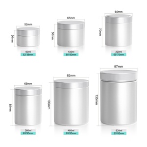 Merrynewon Custom Aluminum <b>Pill</b> <b>Container</b> Capsule Jar 60ml-930ml Large Cylindrical Medicine Tin Food Grade Screw Cap Screen - Product Image 2