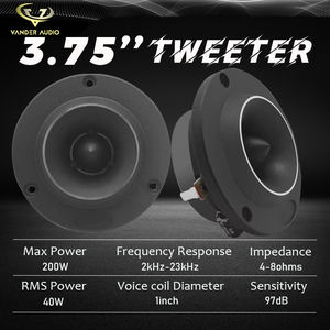 ทวีตเตอร์อลูมิเนียมสีดำ4-<span class=keywords><strong>8</strong></span>โอห์ม<span class=keywords><strong>200W</strong></span> สำหรับรถยนต์ระบบเสียงทวีตเตอร์ - Product Image 3