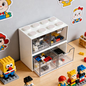 Boîte de rangement cosmétique en <span class=keywords><strong>plastique</strong></span> transparente, empilable, type <span class=keywords><strong>tiroir</strong></span>, boîte de finition de <span class=keywords><strong>bureau</strong></span>, rangement de fournitures de <span class=keywords><strong>bureau</strong></span> - Product Image 4