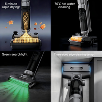 Aspirateur robot mains libres pour un nettoyage impeccable, serpillière électrique humide et sèche, filtre HEPA, lumière LED, moteur sans balais, assistant vocal