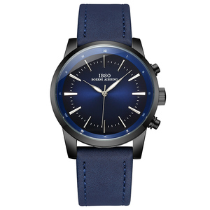 Montre à quartz pour homme <span class=keywords><strong>IBSO</strong></span> 5 mm ultra-fine, bracelet en cuir, montre à quartz pour homme, montre-bracelet, cadeau d'anniversaire - Product Image 6