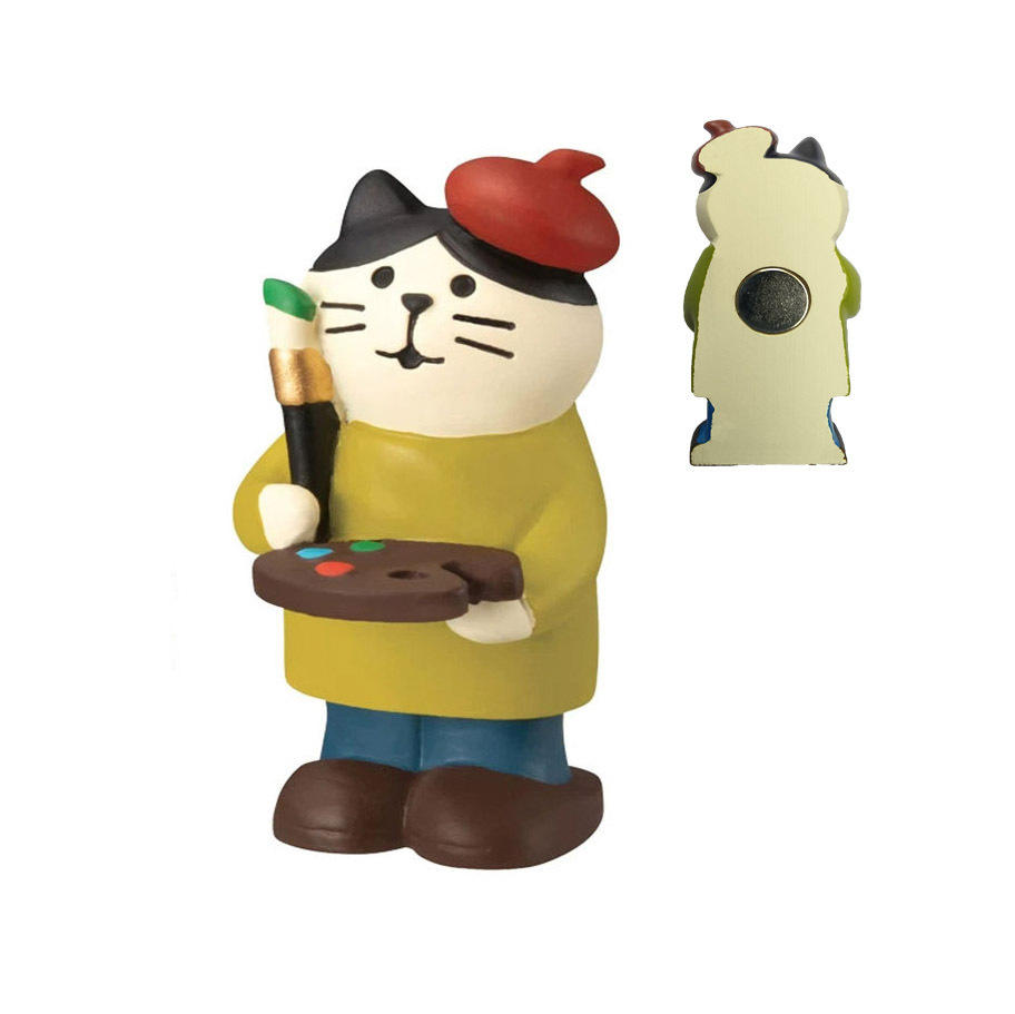 สติกเกอร์ติดตู้เย็นวาดโดยแมว