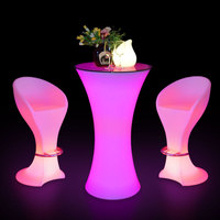 Discothèque disco meubles éclairage extérieur led haut bar à cocktails table bar meubles